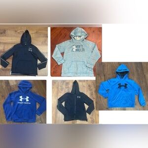 Under Armour girl youth hoodie bundle 5 total  Sz large 14/16 oose fit